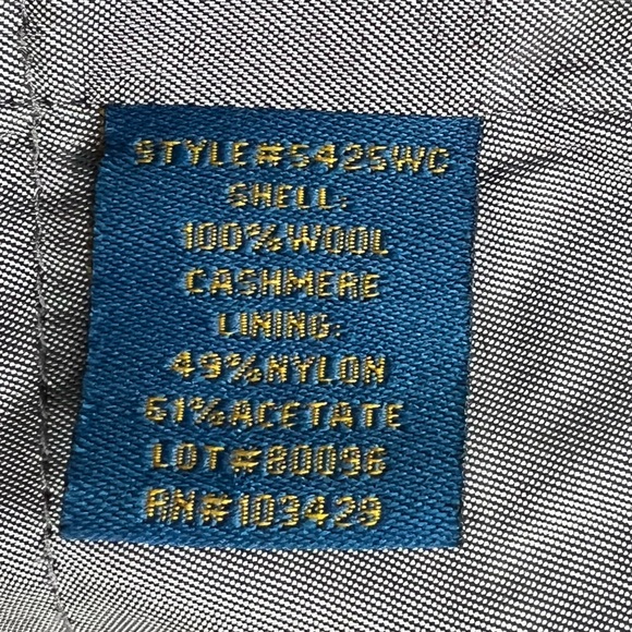 Anthropologie Millard Fillmore XS Double Breasted Wool/Cashmere Military Coat - Picture 8 of 8